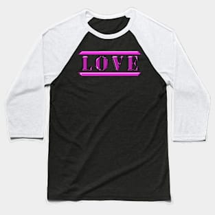 Love Pink Baseball T-Shirt